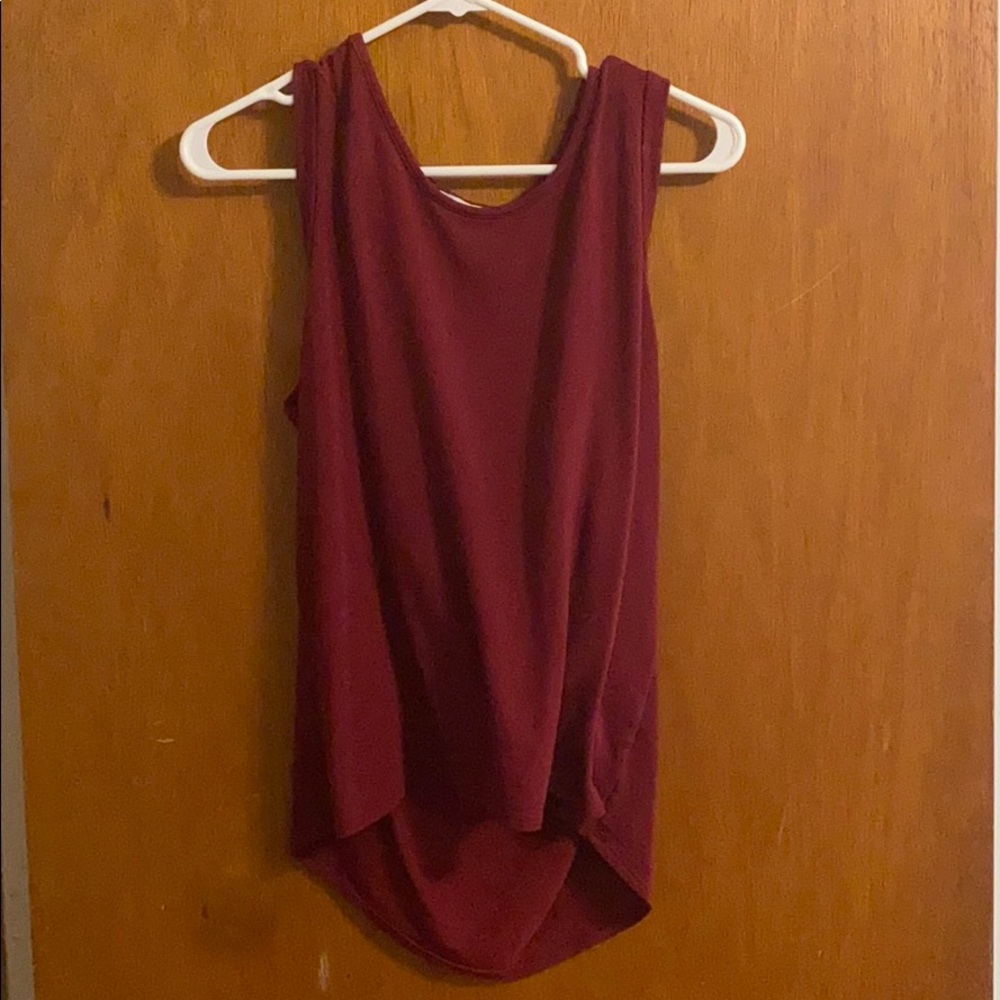 Backless tank top